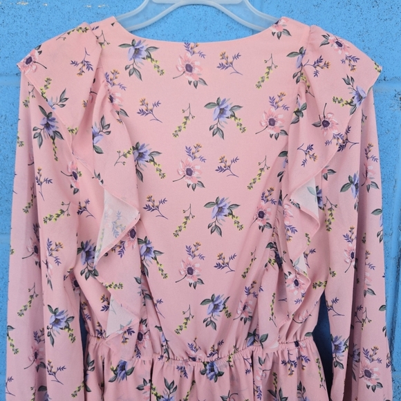 Yumi Kim by Revolve Pink Floral Dress Sz S - Picture 11 of 13